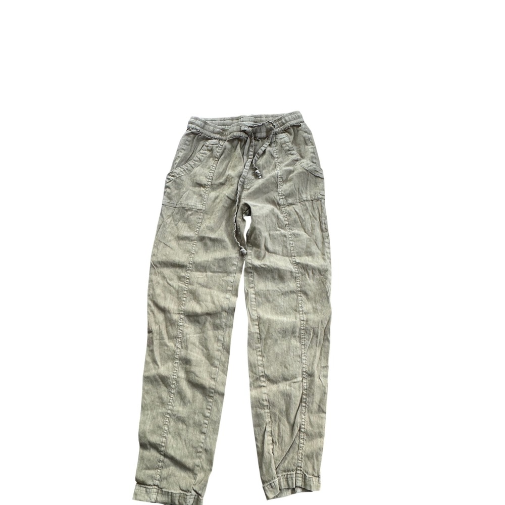 KUT From The Kloth Women Cargo Pants Elastic Waist‎ Drawstring Khaki XS